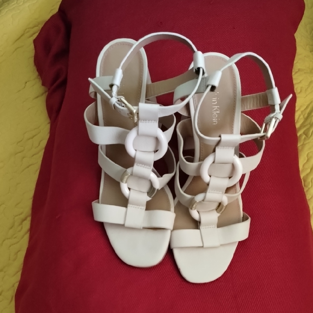 Cream Calvin Klein Shoes.
